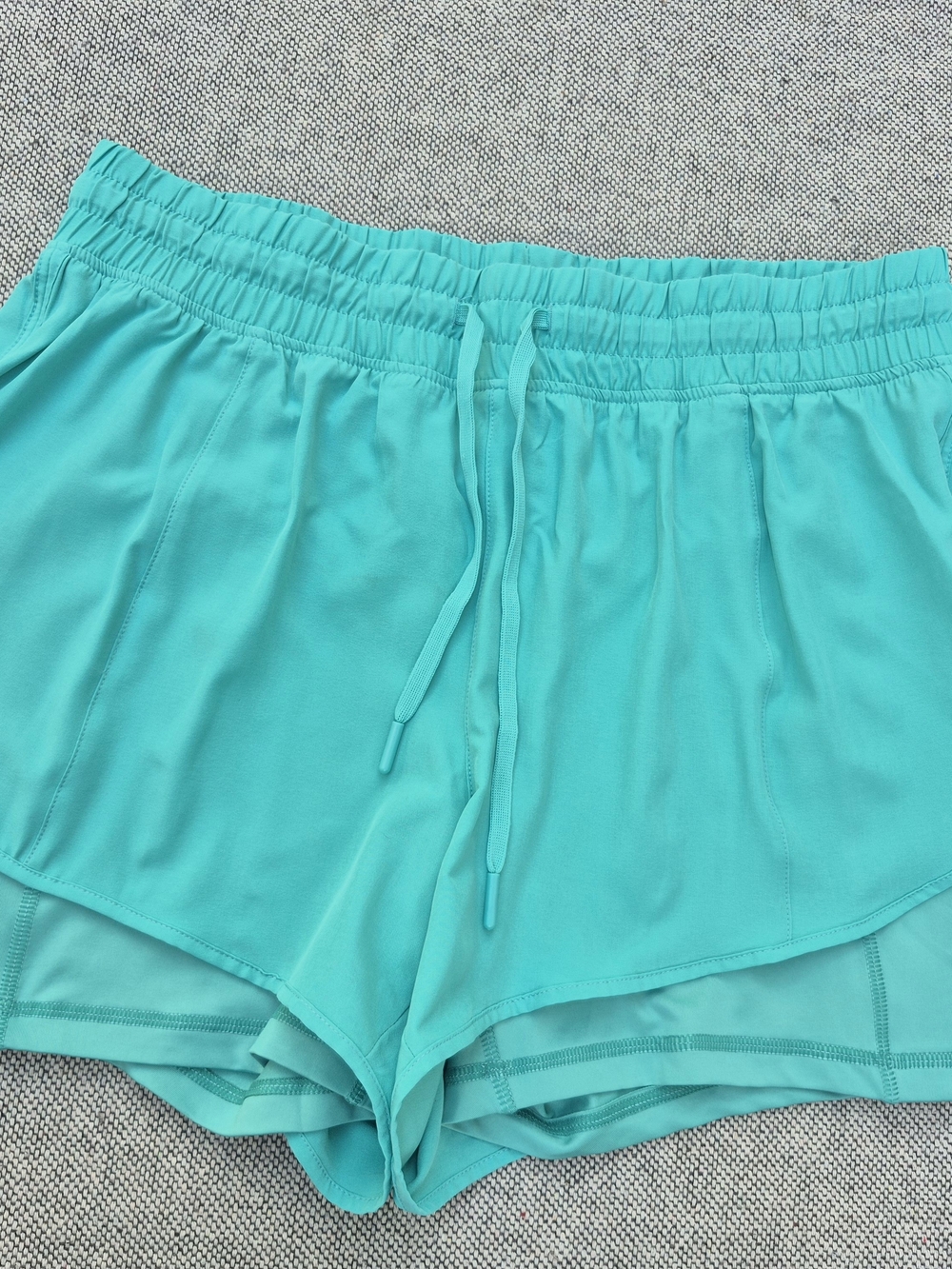 NWT 90 Degree By Reflex Women’s Athletic Running Shorts Teal Size M Lined Workou - Picture 2 of 8